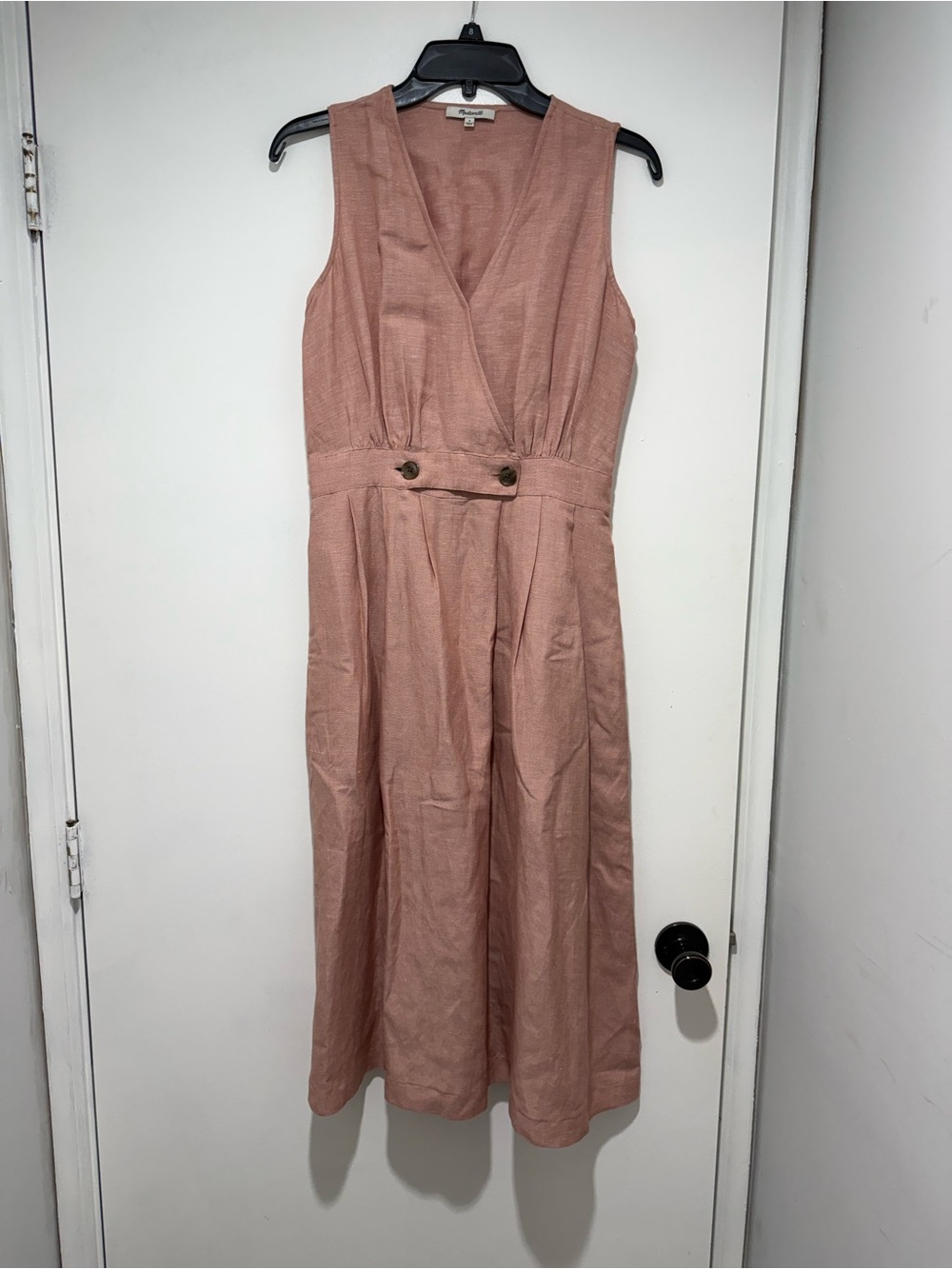 Madewell Linen Blush Pink Dress